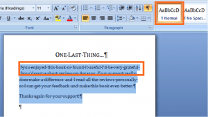 How to Format Your Book for Amazon Kindle Using Microsoft Word in Only ...