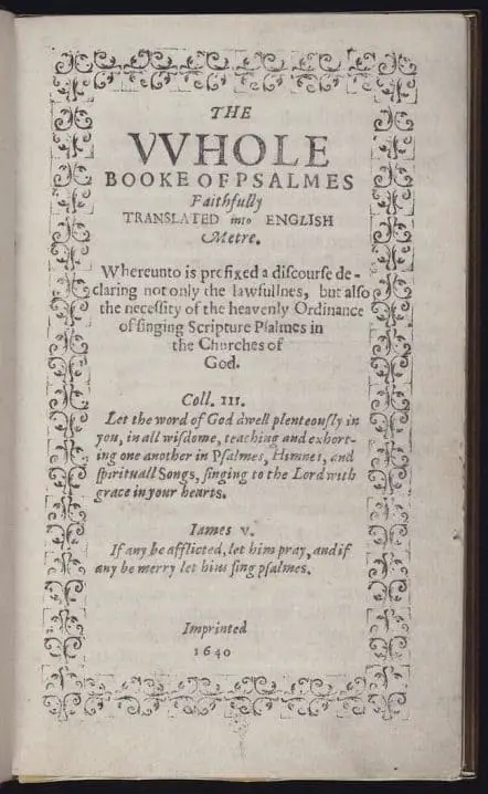 bay psalm book image