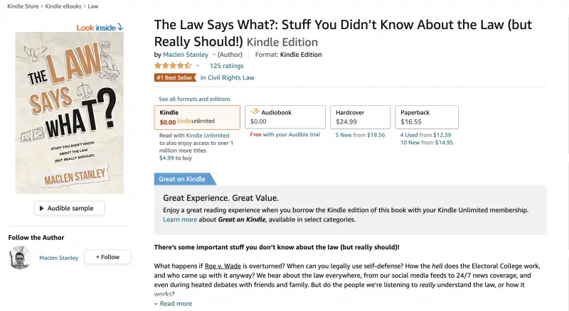 The Law Says What Amazon image